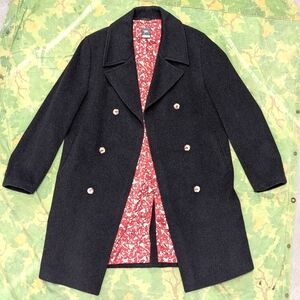 Nike SB Dunk Mafia Pack Wool Trench Coat 2006 Grey Size XL Elusive Rare Peacoat